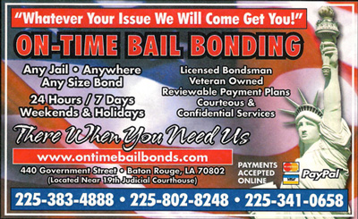 Bail Bond Services In Baton Rouge, LA